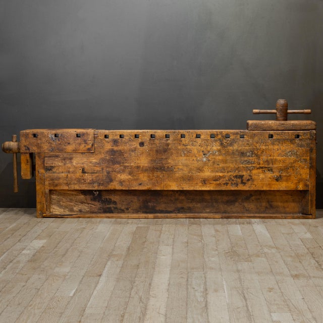 Late 19th Century 19th C. Carpenter's Workbench c.1880-1900 For Sale - Image 5 of 14