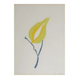 Mid 20th Century Modernist Botanical Serigraph