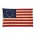 Vintage Cotton Betsy Ross American Flag With Embroidered Stars For Sale