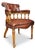 Wood Victorian Style Brown Leather and Beech Desk Chair, 1960s For Sale - Image 7 of 7