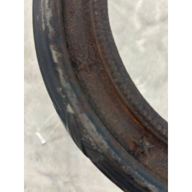 Vintage Federal, Americana Style Cast Iron Round Eagle Frame For Sale - Image 4 of 13