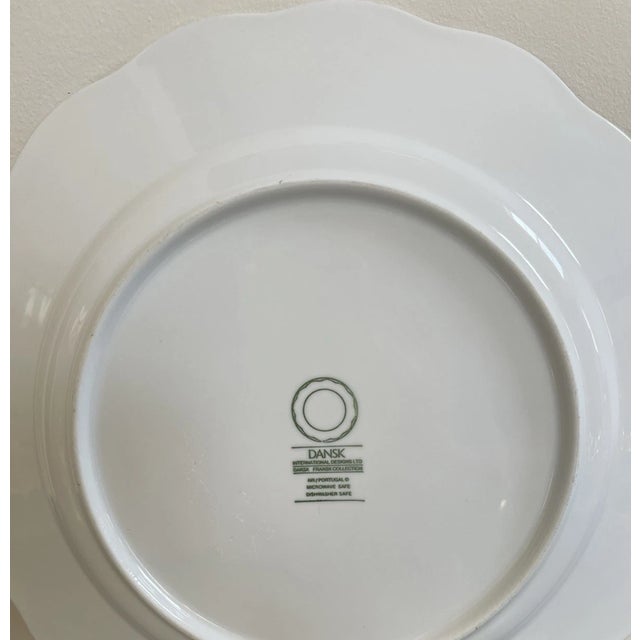 Mid-Century Modern Vintage Mid-Century Modern Dansk White FranksCollection, Portugal Dinner Plates-Set of 4 For Sale - Image 3 of 3