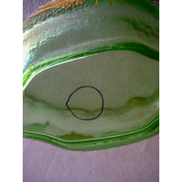 Green Late 19th Century French Art Nouveau Cameo Glass Vase For Sale - Image 8 of 9
