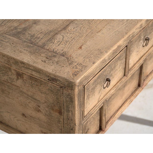 Antique Chinese Shandong Qing Dynasty Console Table in Fir For Sale - Image 3 of 11