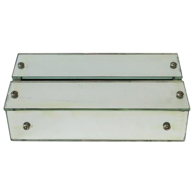 Mirrored Tissue Box, Ca. 1970s | Chairish