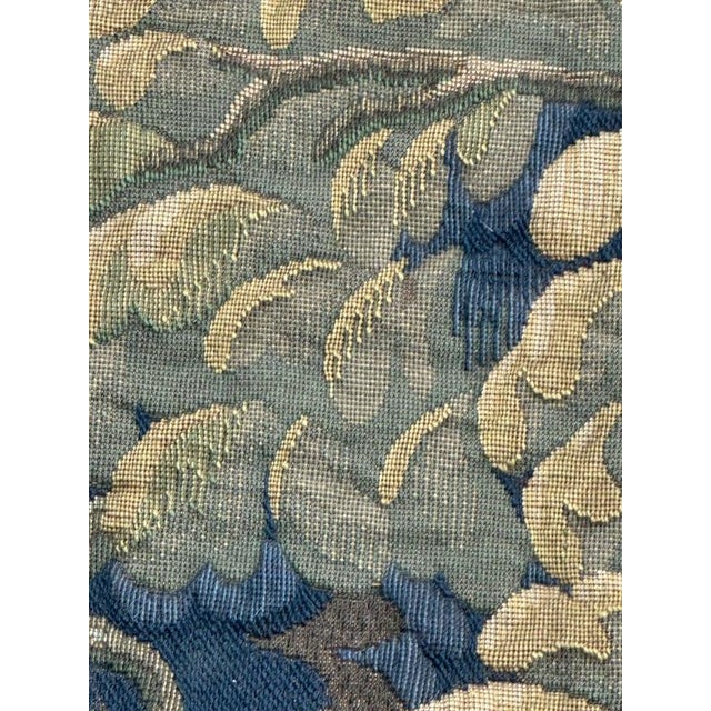 Mid-Century French Jacquard Halluin Tapestry with Verdure Mallard in the style of Aubusson, 1960s For Sale - Image 16 of 18