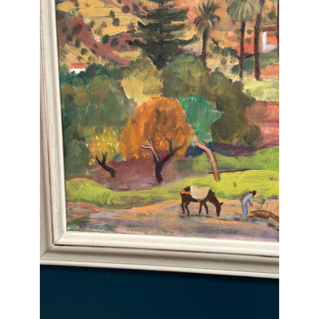 1960s Pierre Van Der Stok, Landscape, 1960, Oil Painting on Canvas, Framed For Sale - Image 5 of 16