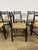 1960s Italian Chairs in Teak Wood and Straw, 1960s, Set of 6 For Sale - Image 5 of 9
