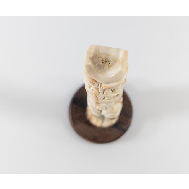 20th Century Native American Alaskan Inuit Indian Deer Antler Totem ...