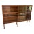 Mid Century Danish Glassfront Bookcase For Sale