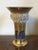 Antique Early 19th Century French Empire Porcelain Gold Trumpet Vase with Flower Garland For Sale In New York - Image 6 of 12