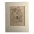 Antique 1920s Walter Church Drawing in 11x14 Mat - King's School Canterbury For Sale
