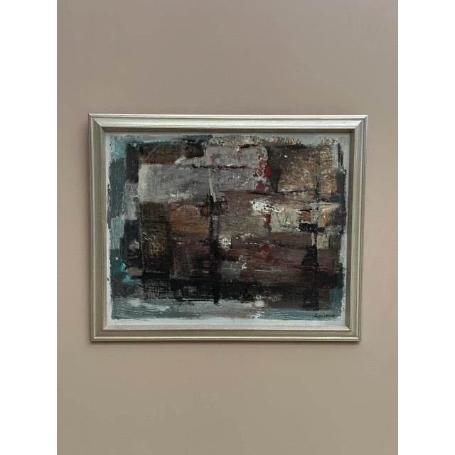 1960s Erik Emanuelsson, Composition, 1965, Oil on Panel, Framed For Sale - Image 5 of 18