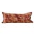 Bespoke Accent Pillow: Sumptuous Orange/Terracotta “Tie- Dyed” Slub Boucle Velvet Xlong Pillow W/Silk Triple Ply Moss Fringe/ 50/50 Down All New For Sale