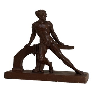 Ugo Cipriani, Art Deco Sculpture, 1930s, Terracotta For Sale