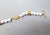 Metal Vintage 1980s Signed Givenchy Goldtone & White Resin Leaf Toggle Bracelet For Sale - Image 7 of 8
