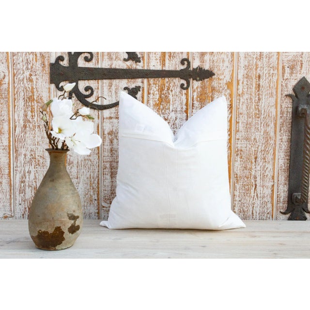 Textile Rust Filanan Kantha Small Pillow For Sale - Image 7 of 9