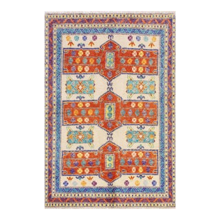 Modern Balochi Alfredo Hand Knotted Wool Rug - 5'8'' X 7'7'' For Sale