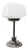 Art Deco White Opaline Glass and Nickel-Plated Desk Lamp For Sale