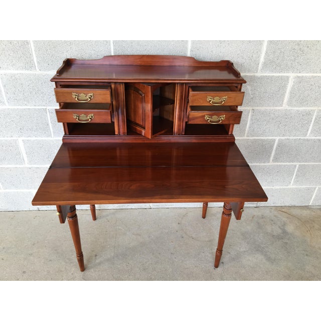 Statton Centennial Solid Cherry Flip Top Writing Desk Chairish