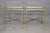 Faux Bamboo Brass Bagues Style Glass Top End Tables Circa 1970 - A Pair For Sale In Philadelphia - Image 6 of 11