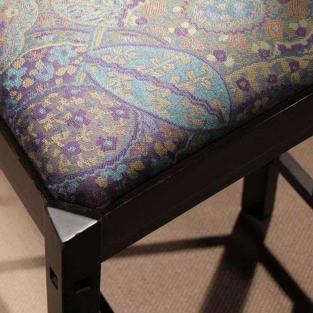 1980s High-Back Gallery Chair by U. Asnago & A. Pozzi for Giorgetti, Italy, 1970s For Sale - Image 5 of 11