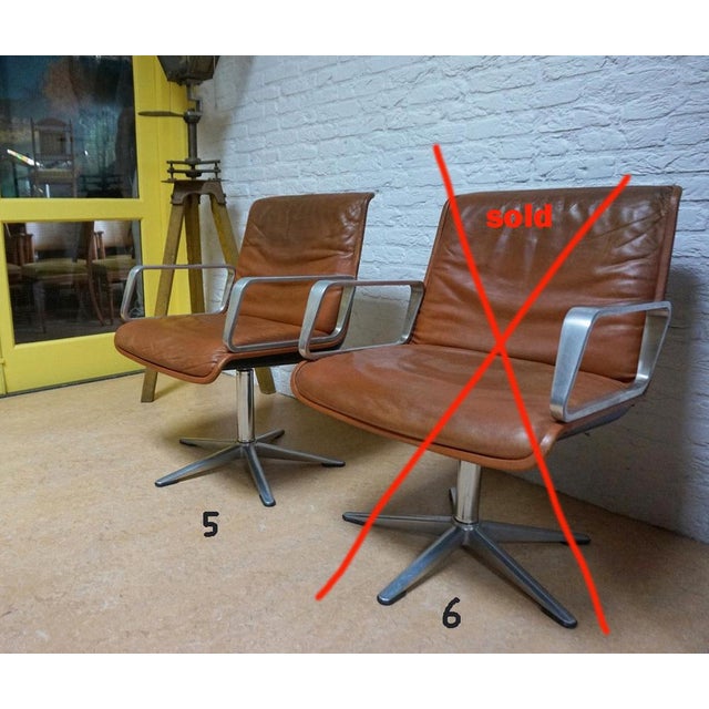 1960s Program 2000 Armchair in Leather by Delta Design for Wilkhahn, 1960s For Sale - Image 5 of 18