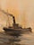 Vintage 1968 Petko Kadiev Original Harbor Painting in Vintage Frame For Sale - Image 9 of 18