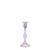 Multicolored Glass Taper Candle Holder (Set of 3) For Sale In Chicago - Image 6 of 6