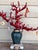 Wunderkammer-Style High-Quality Faux Red Coral Decorative Sculpture With Antique Pendants Handpainted Vase & Marble Base For Sale In Palm Springs - Image 6 of 17