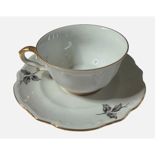 Mid 20th Century Porcelain Coffee Service Gold Rim Bareuther Waldsassen Bavaria-Germany 24k Gold - 15 pcs For Sale - Image 12 of 12
