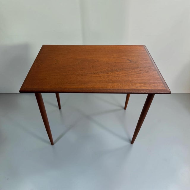 Brown Mid-Century Modern Danish Teak Nesting Tables, 1960s, Set of 3 For Sale - Image 8 of 12
