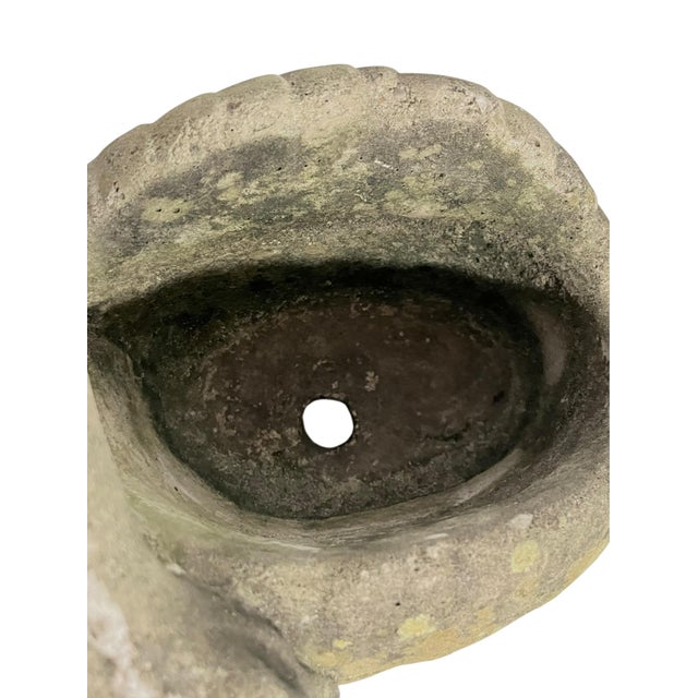 Sculpture Materials Vintage English Concrete Swan Planter – Weathered Garden Sculpture For Sale - Image 7 of 13