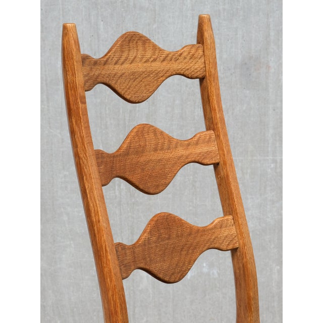 Dining Chairs in Oak and Pierre Frey Tweed from Henning Kjærnulf, 1960s, Set of 6 For Sale - Image 9 of 17