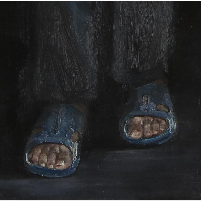 Early 21st Century Wei Yi 魏艺, Xu Changding from Childhood, Larger Than Life, 2010, Oil on Canvas For Sale - Image 5 of 7