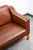 Mid Century Danish Modern Sofa Couch Brown Leather 2 Seat Settee Vintage Denmark For Sale - Image 11 of 11