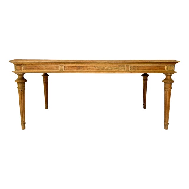 Restoration Hardware French Farmhouse Salvaged Oak Rectangular Dining Table For Sale