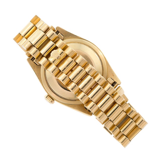 Late 20th Century Rolex Presidential 18k Gold Day/Date Automatic Wristwatch For Sale - Image 5 of 17