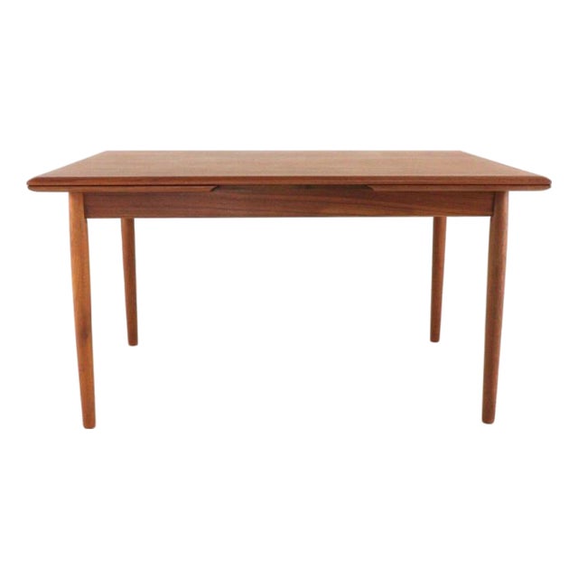 Danish Extendable Rectangular Siem Dining Table For Sale