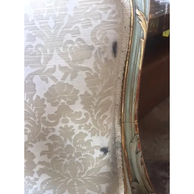 Late 19th Century 19th C French Giltwood and Painted Arm Chairs For Sale - Image 5 of 13