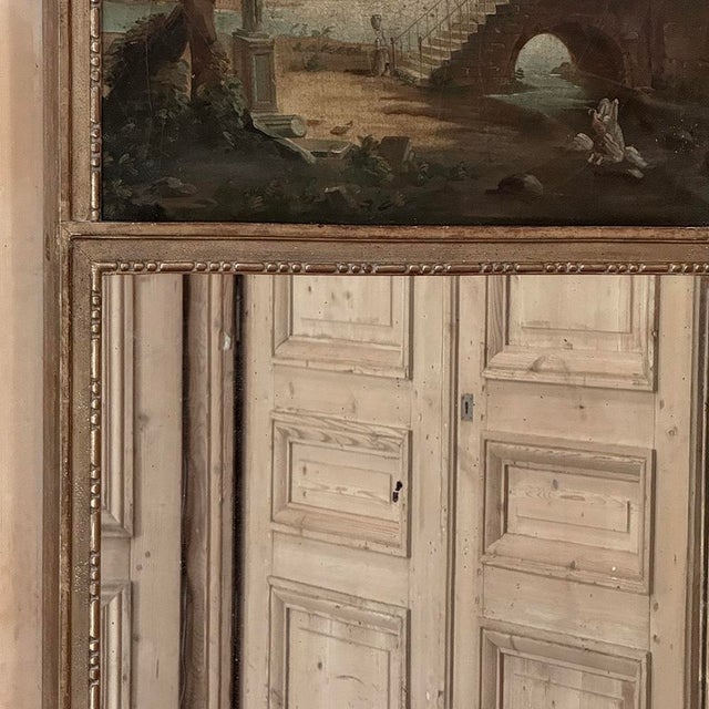 Early 19th Century French Directoire Neoclassical Trumeau Mirror For Sale In Dallas - Image 6 of 15