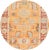 A Beautiful hand-knotted artisan Sultanabad rug with a floral design on a geometric design on a yellow field. Accents of...