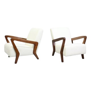 Armchairs by Gio Ponti, Italy, 1950, Set of 2 For Sale