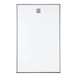 Regina Andrew Hanging Rectangle Mirror in Polished Nickel For Sale