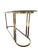 1970s Hollywood Regency Elliptical Brass Console Table For Sale - Image 6 of 11