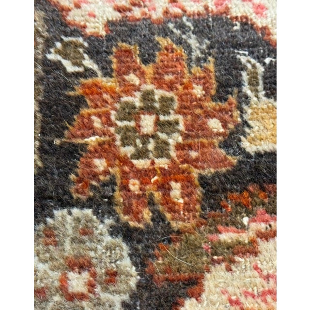 Middle Eastern Hand-Knotted Wool Rug, 1890s For Sale - Image 11 of 15