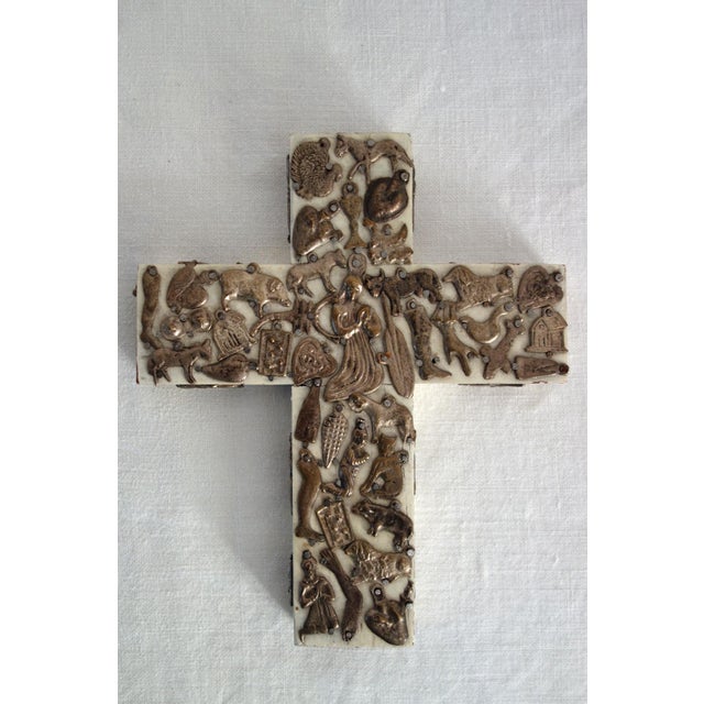 Folk Art Cross by Estela Ogazon, Mexico For Sale - Image 11 of 11