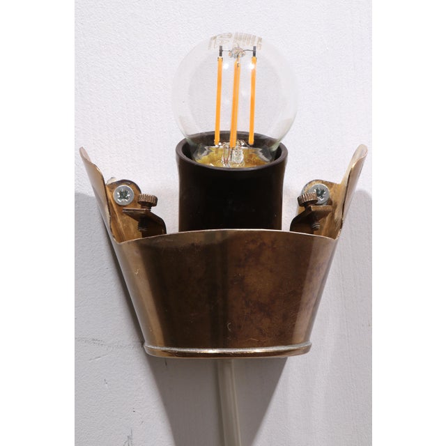 1950s Mid-Century Modern Asea Wall Lamps Coquille, Sweden, 1950s, Set of 2 For Sale - Image 5 of 15