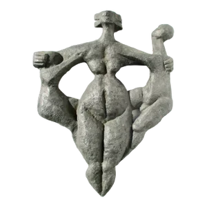 Mid-Century Lead Garden Sculpture