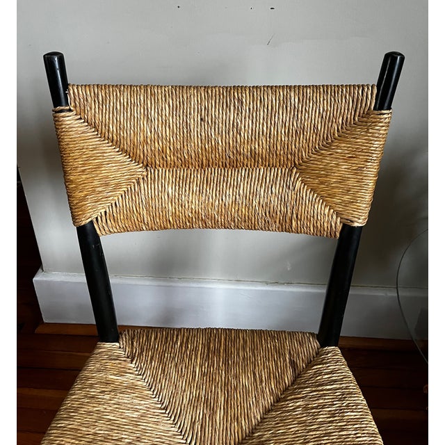 Mid 20th Century Otto Gerdau Rush Seat Rocking Chair- Italian Modern For Sale - Image 9 of 13